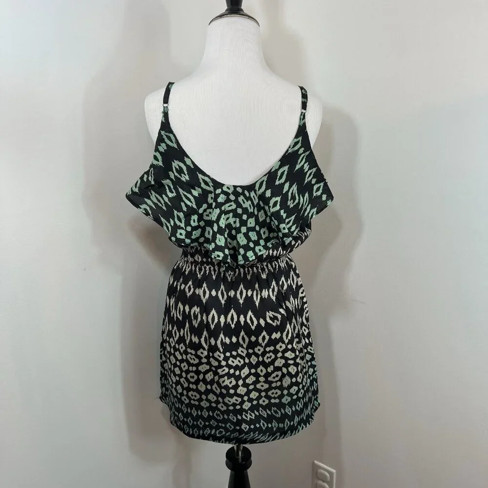 Gypsy 05 100% Silk Dress Womens XS Tie Dye Hippie Boho Festival Leopard Print